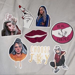 Girly x Billie Eilish Stickers - 8 Pack
